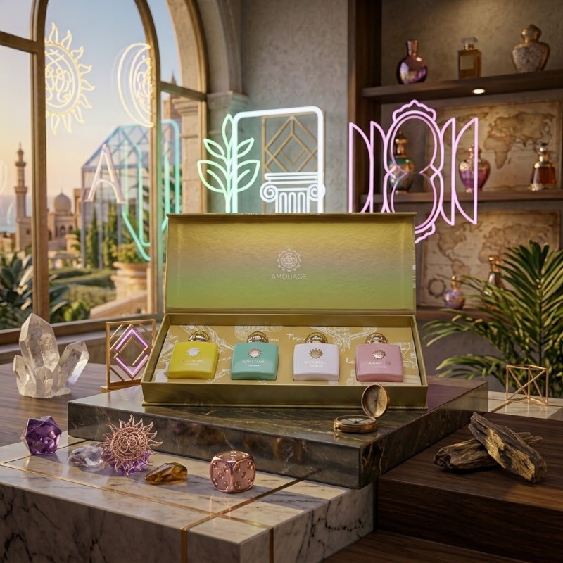 AMOUAGE Perfume Gift Set Unise - огляд і ціна The Collection Perfume Fragrance