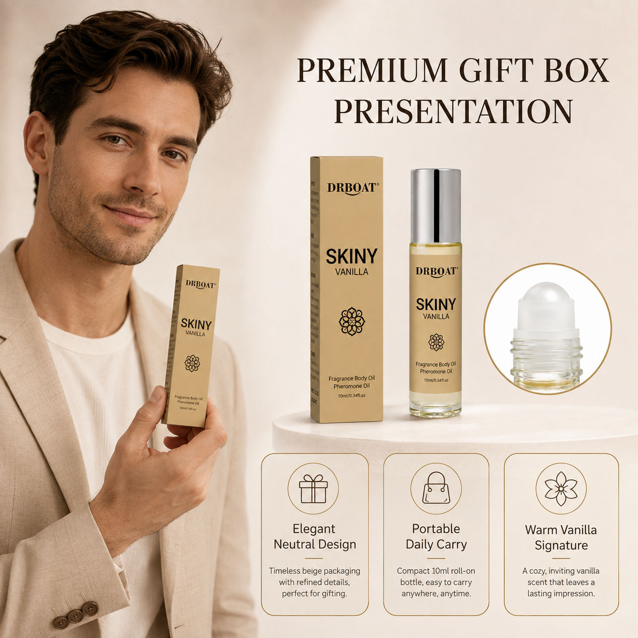 Men Roll On Fragrance Oil, Ski - огляд і ціна Perfume Fragrance Oil
