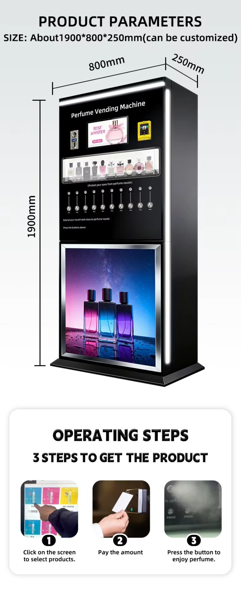 Perfume Vending Machine Smart  - огляд і ціна Perfume Fragrance Sale