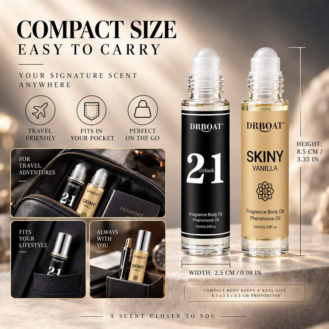 Men Roll On Perfume Oil, Caram - огляд і ціна Perfume Fragrance Oil
