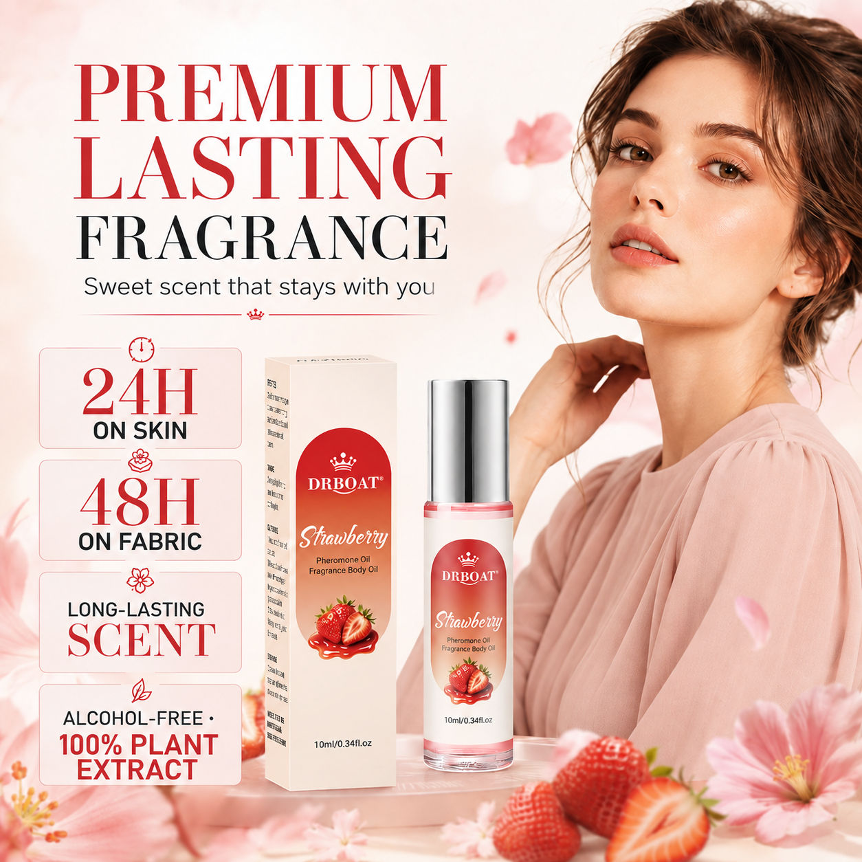 Strawberry Roll-On Perfume Oil - огляд і ціна Perfume Fragrance Oil